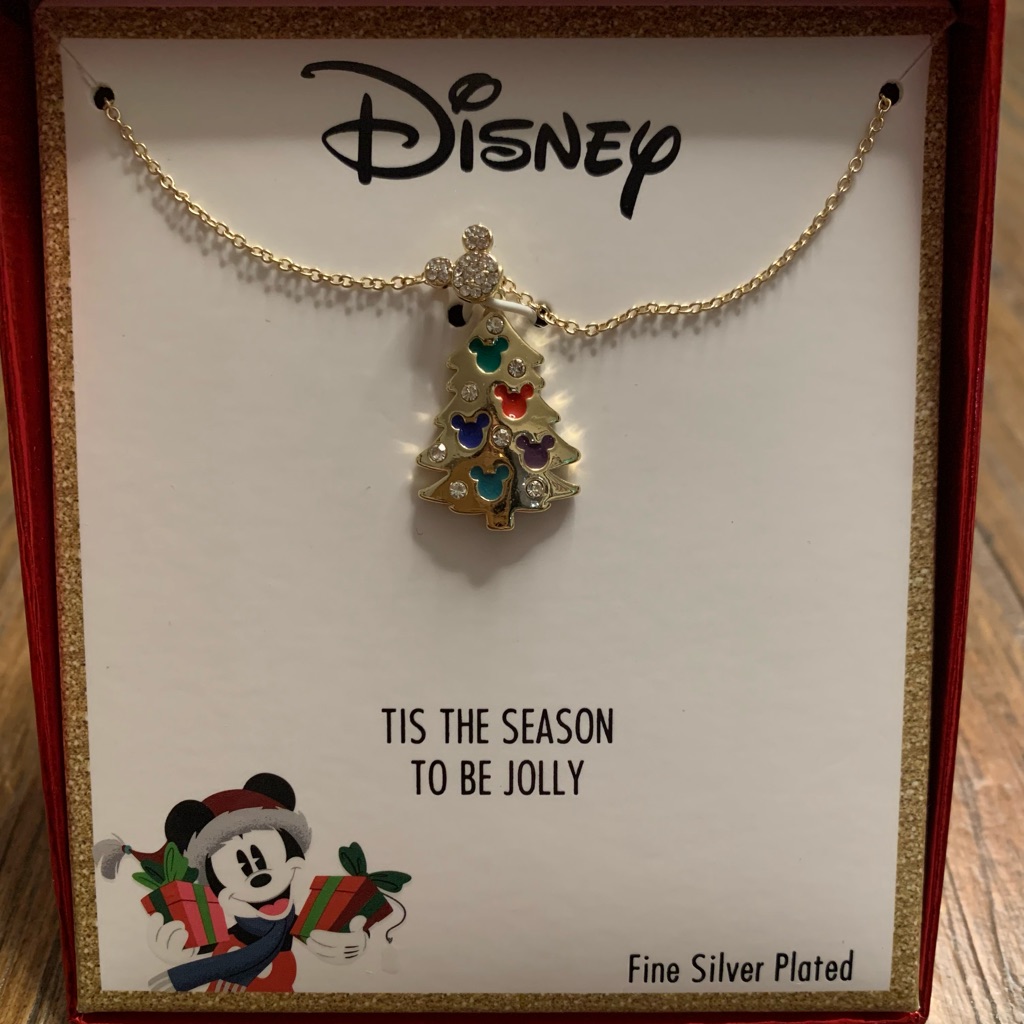Disney Christmas Tree Necklace - Gold And Silver New 40$